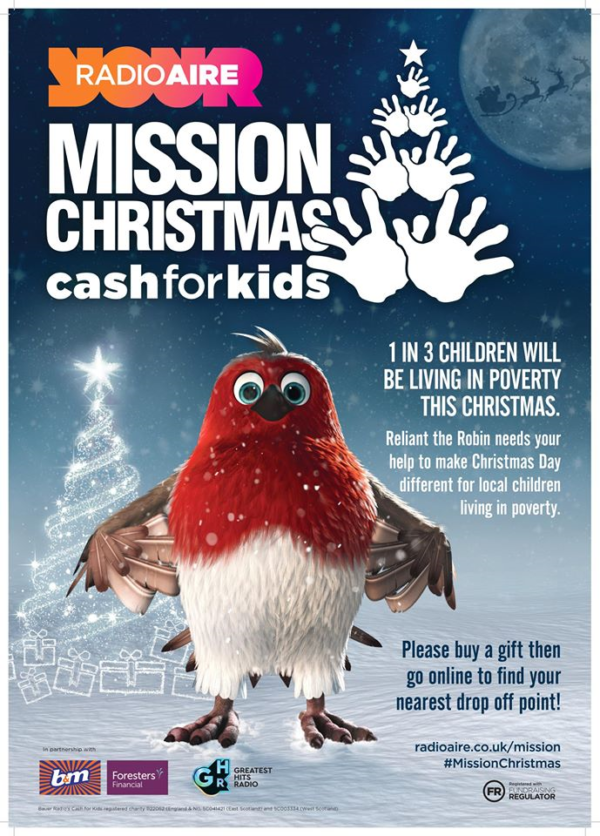 Cash for Kids Mission Christmas Campaign.  Brearleys Solicitors